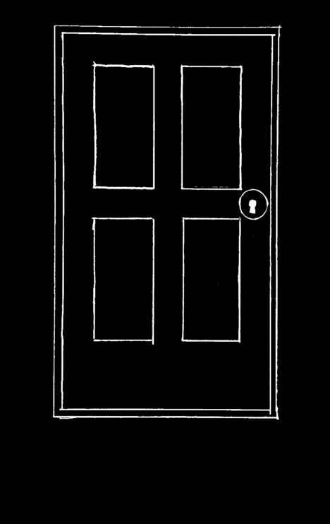 The door, opening into the twilight zone